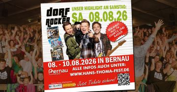 Tickets für Dorfrocker Hans-Thoma-Fest 2026 am 08.08.2026 - Karten kaufen